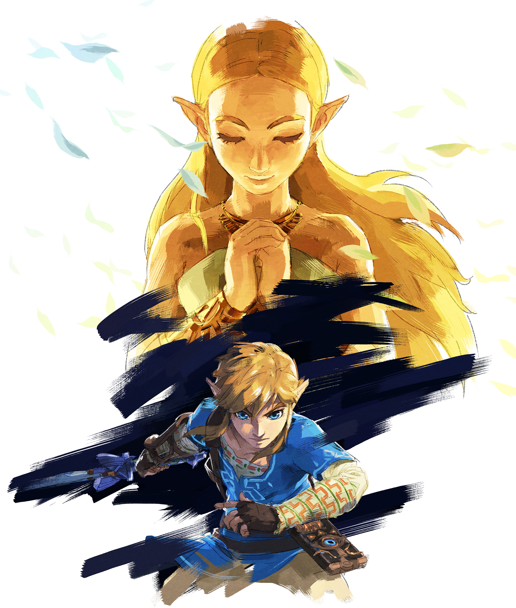  Link  et Zelda  Artwork Personnages Breath  of the Wild  Puissance 