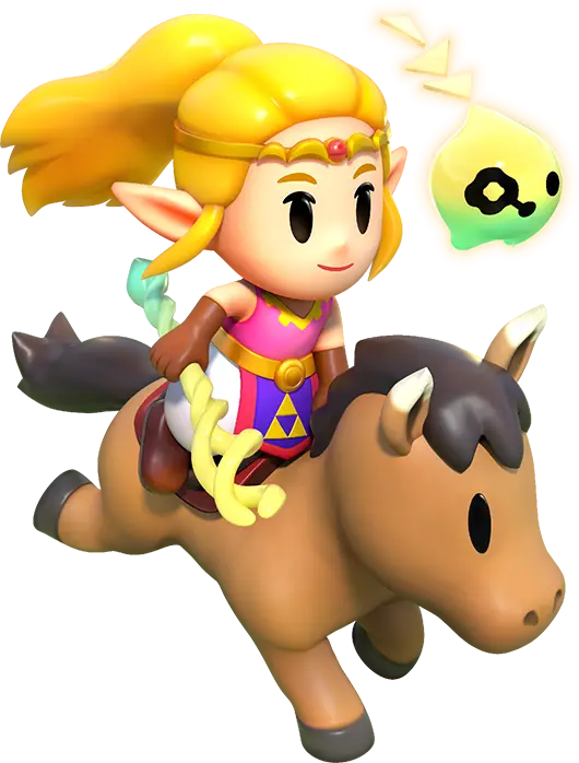 Artwork de Zelda chevauchant un cheval (Artwork - Personnages - Echoes of Wisdom)