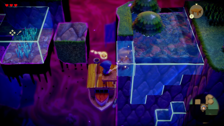 Zelda copiant un écho d'un cube d'eau (Screenshot - Screenshots du 18 juin 2024- Echoes of Wisdom)