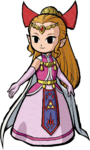 La princesse Zelda (illustration reprise de Four Swords sur GBA)