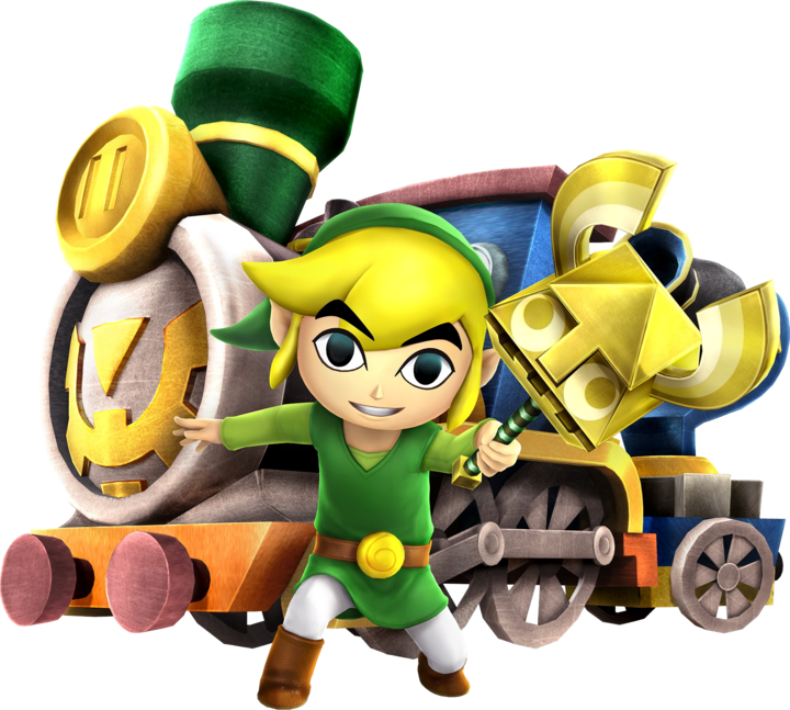 Link et la Locomotive des Dieux (Artwork - Artworks de Link - Hyrule Warriors)