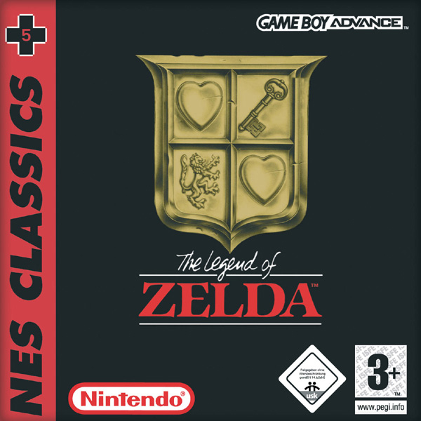 Boîtier européen NES Classics sur Gameboy Advance (Image diverse - Boîtier - The Legend of Zelda)