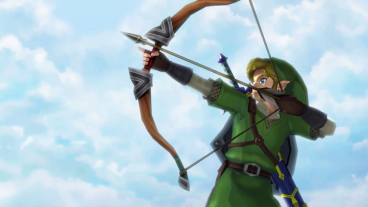 Link utilisant un arc (Screenshot - Screenshots issus de l'E3 2010- Skyward Sword)