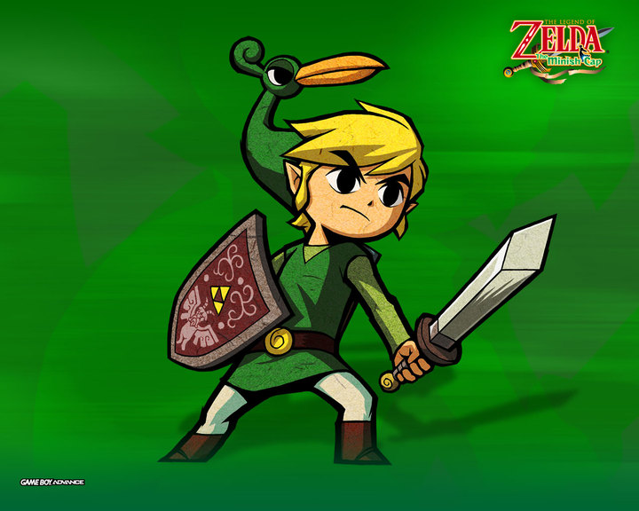 Link et Exelo (Artwork - Fonds d'écran officiels - The Minish Cap)