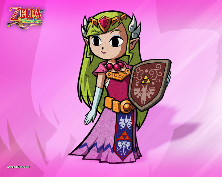 La princesse Zelda (Artwork - Fonds d'écran officiels - The Minish Cap)