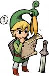 Link et Exelo lisant une carte