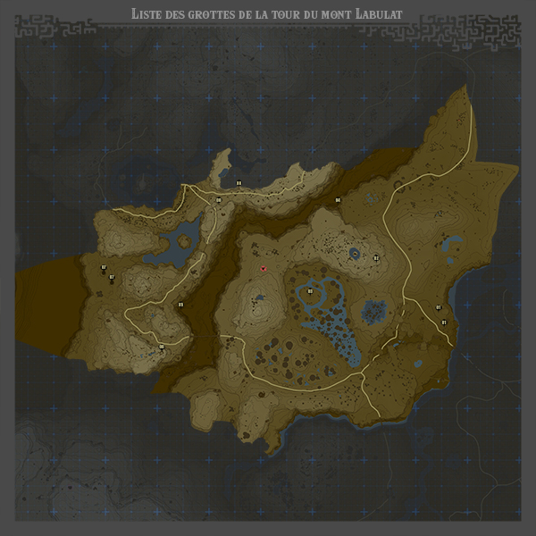 Carte des Grottes de la Mont Labulat