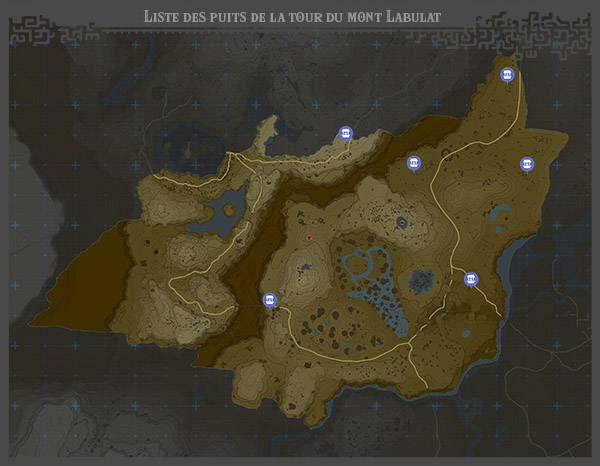 Carte des Puits de la Mont Labulat