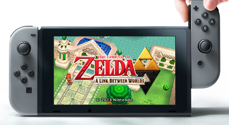 L’introduction d’A Link Between Worlds sur l’écran d’une Switch