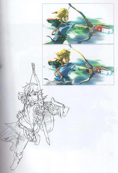 Page scannée de Breath of the Wild : Master Works