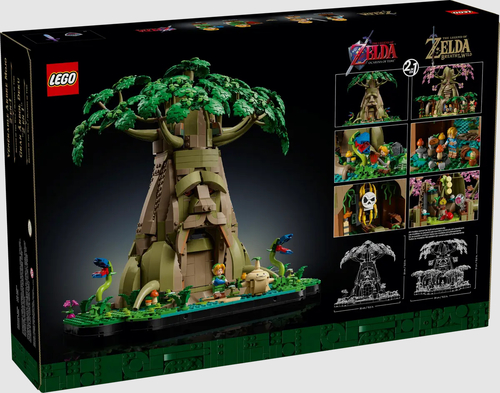 Boite de Lego Zelda Arbre Mojo, côté Ocarina of Time